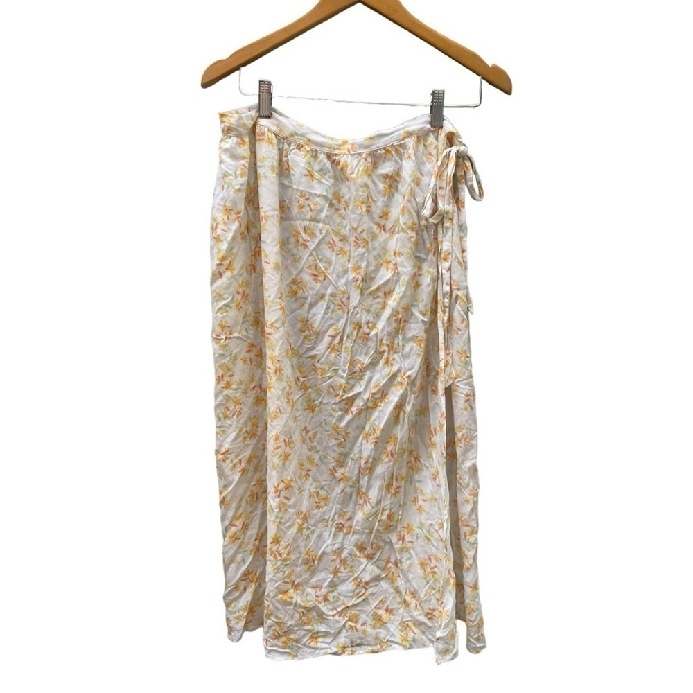 Cupshe Floral Flower Side Tie Bathing Suit Sarong I Size: L